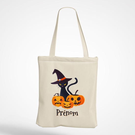 Bolsa personalizada - Gato calabaza