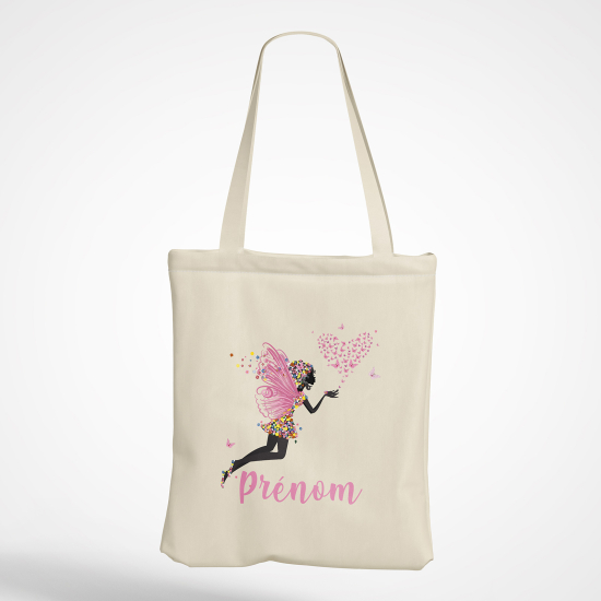Bolsa personalizada - Hada corazones mariposas