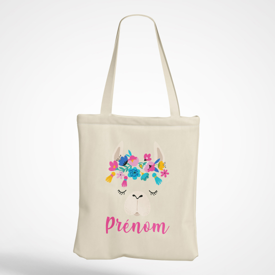 Bolsa personalizada - Lama flores