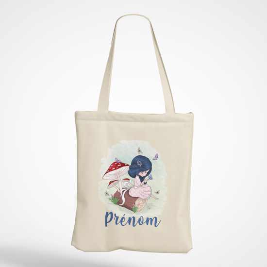 Bolsa personalizada - Niña pequeña hongos