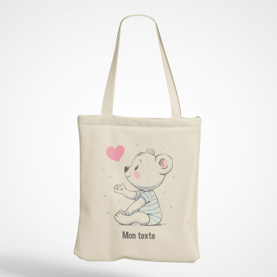 Bolsa personalizada - Osito corazón