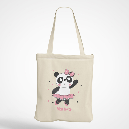 Bolsa personalizada - Panda bailarina