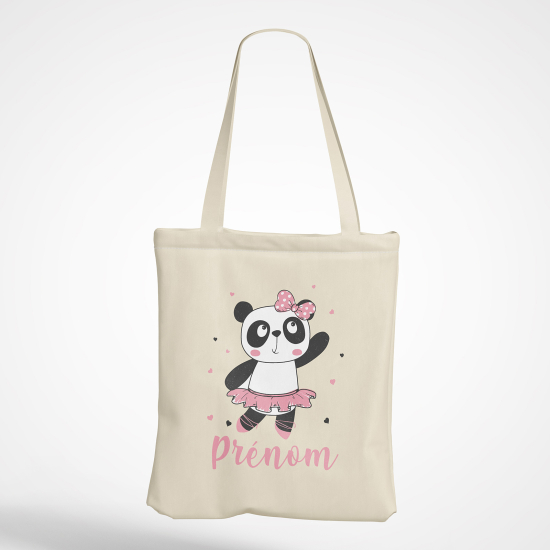 Bolsa personalizada - Panda bailarina