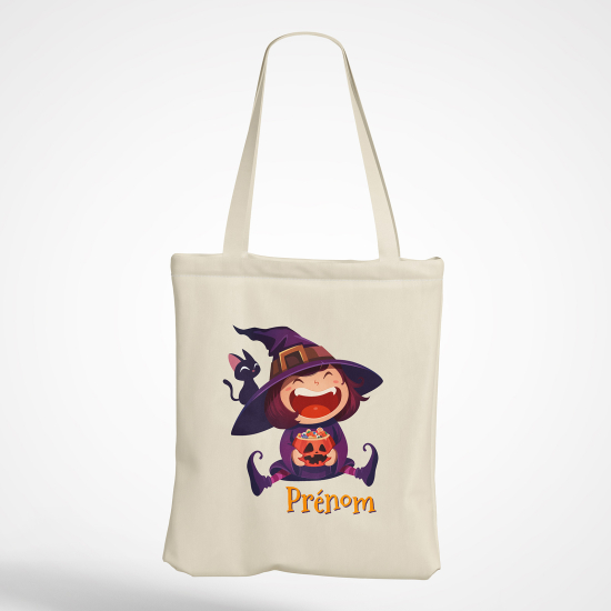 Bolsa personalizada - Pequeña niña bruja