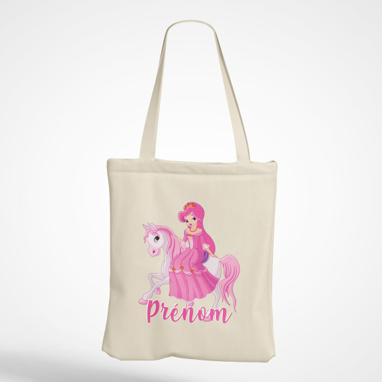 Bolsa personalizada - Princesa a caballo
