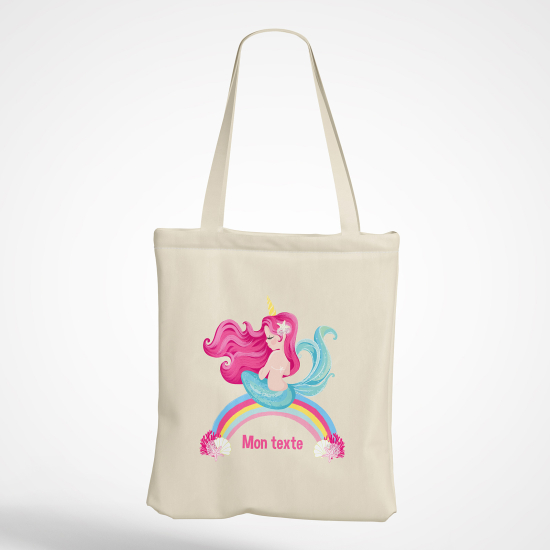 Bolsa personalizada - Sirena arcoíris
