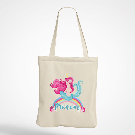Bolsa personalizada - Sirena arcoíris