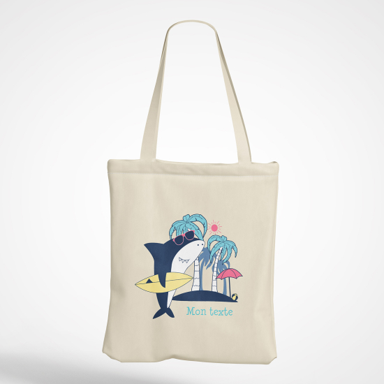 Bolsa personalizada - Tiburón surfista