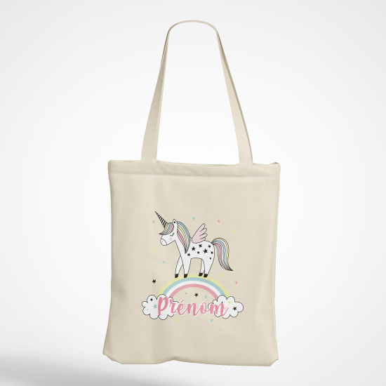 Bolsa personalizada - Unicornio arcoíris