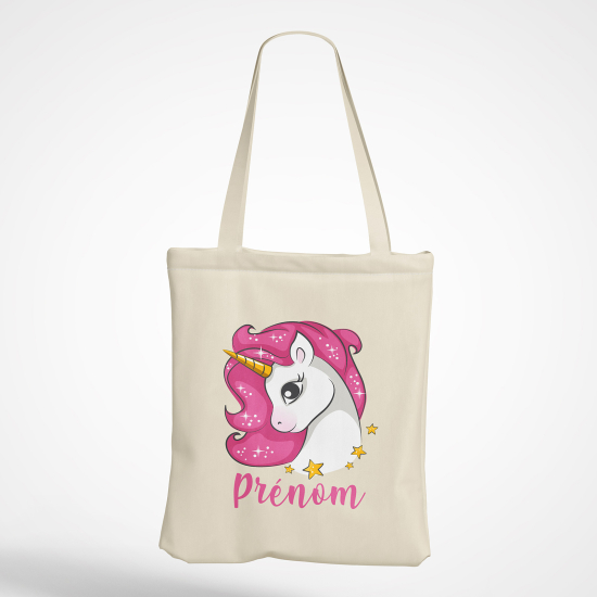 Bolsa personalizada - Unicornio estrellas
