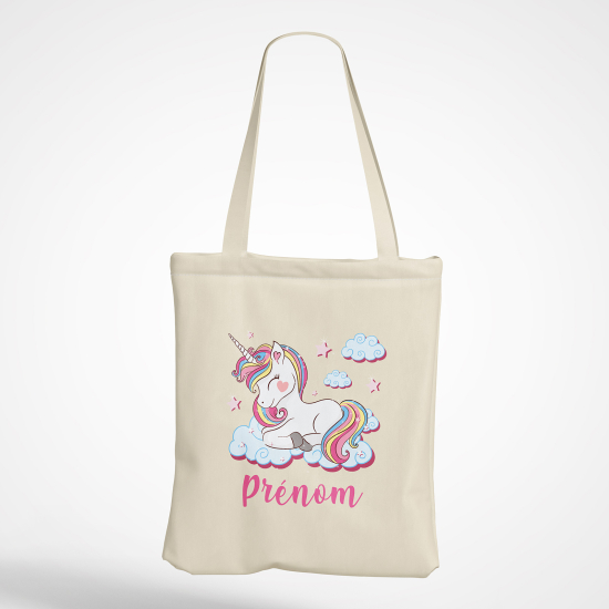 Bolsa personalizada - Unicornio nubes