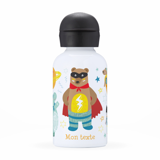 Cantimplora isotérmica personalizada para niños - Animales superhéroes