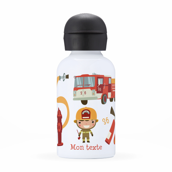 Cantimplora isotérmica personalizada para niños - Bomberos