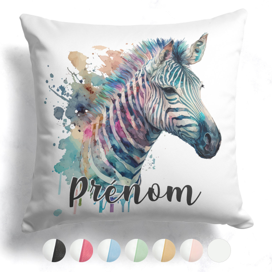 Cojín bicolor personalizado - Cebra