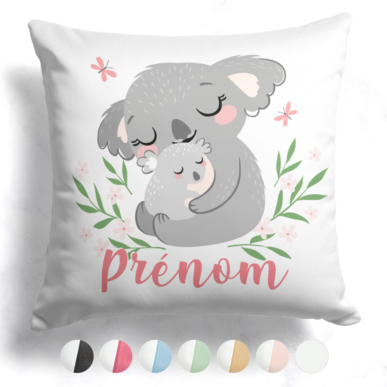 Cojín bicolor personalizado - Koalas