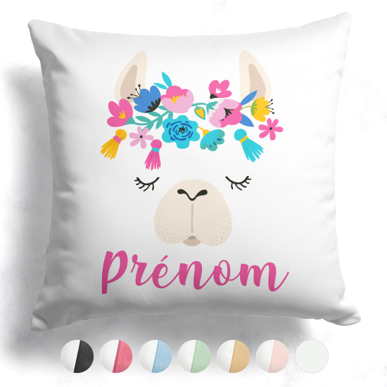 Cojín bicolor personalizado - Lama