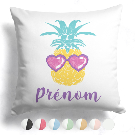 Cojín bicolor personalizado - Piña