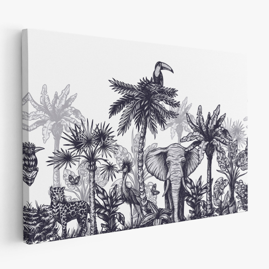 Cuadro en Lienzo - Animales de la Selva