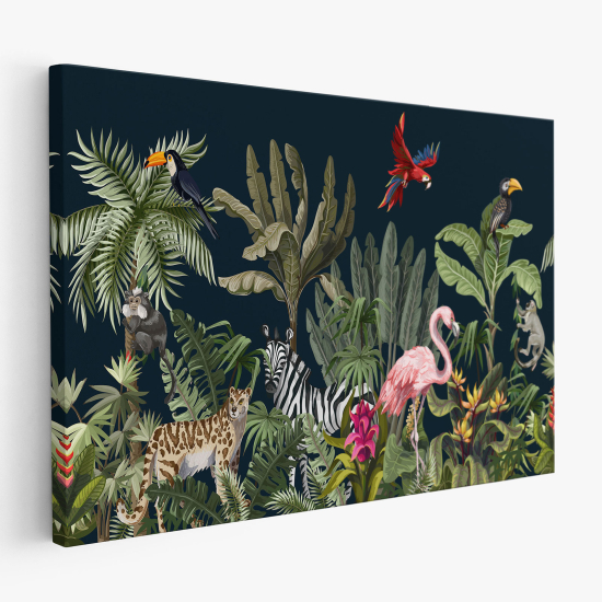 Cuadro en Lienzo - Animales de la Selva