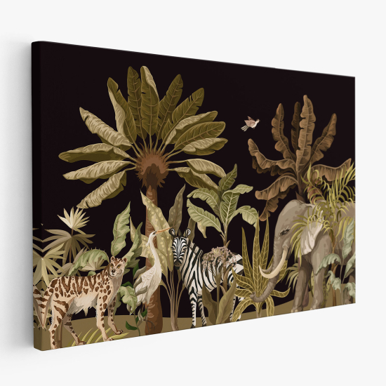 Cuadro en Lienzo - Animales de la Selva