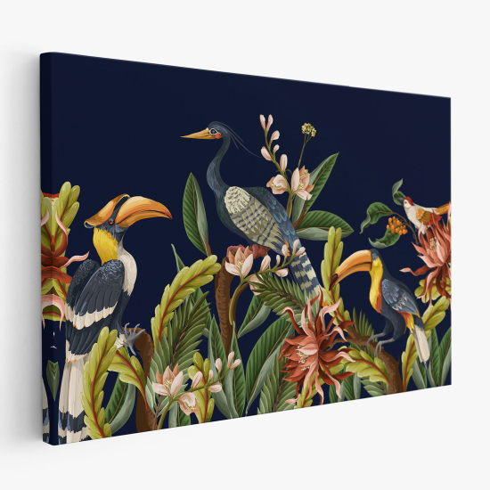 Cuadro en Lienzo - Aves Tropicales
