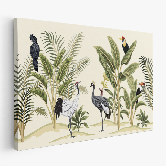 Cuadro en Lienzo - Aves Tropicales