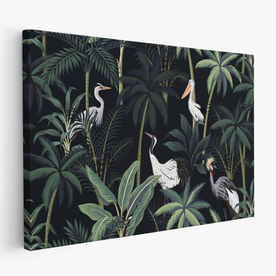 Cuadro en Lienzo - Aves Tropicales