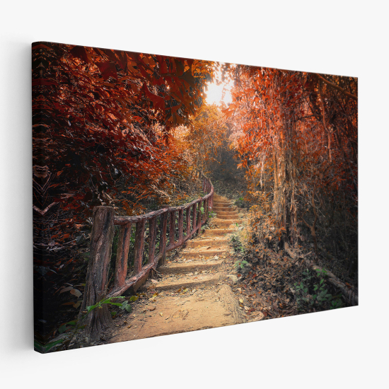 Cuadro en Lienzo - Camino en el bosque