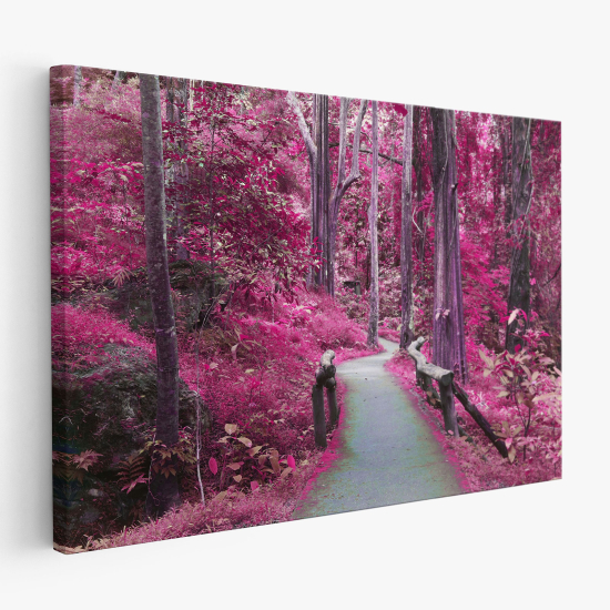 Cuadro en Lienzo - Camino en el bosque