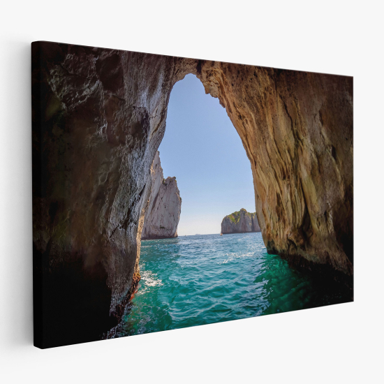 Cuadro en Lienzo - Cueva en el mar