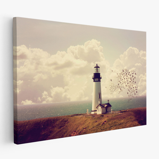 Cuadro en Lienzo - Faro junto al mar
