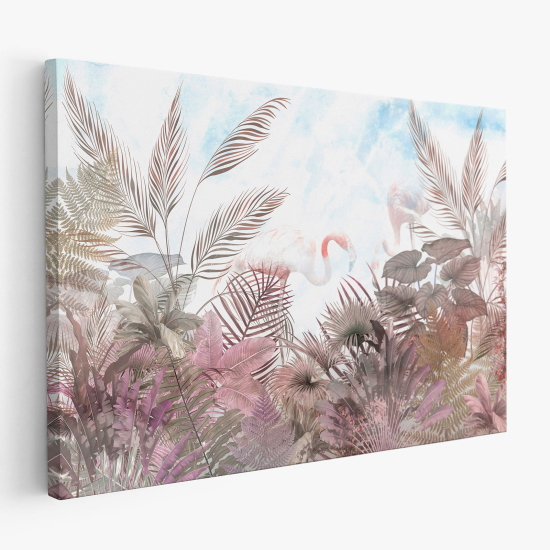 Cuadro en Lienzo - Flamencos Rosados