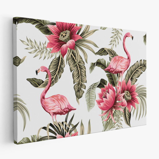 Cuadro en Lienzo - Flamencos Rosados