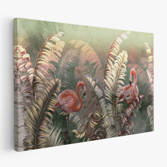 Cuadro en Lienzo - Flamencos Rosados