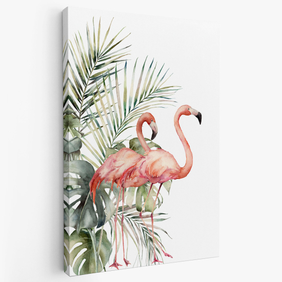Cuadro en Lienzo - Flamencos Rosados