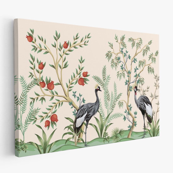 Cuadro en Lienzo - Grullas aves
