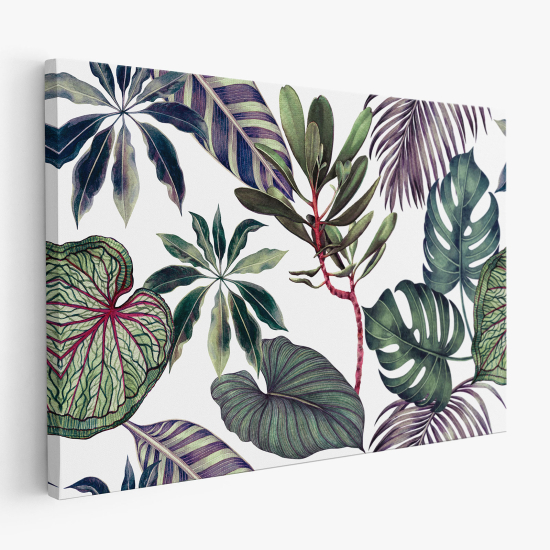 Cuadro en Lienzo - Hojas Tropicales