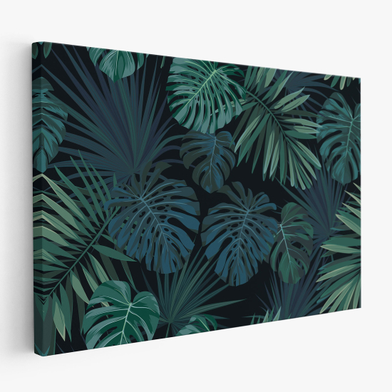Cuadro en Lienzo - Hojas Tropicales