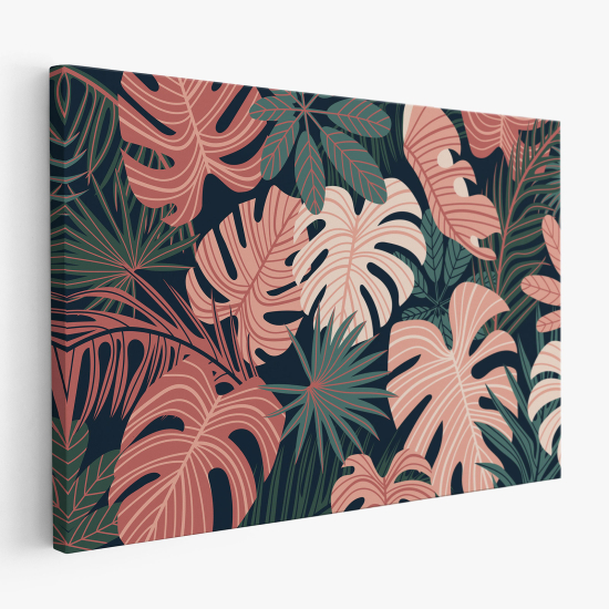 Cuadro en Lienzo - Hojas Tropicales