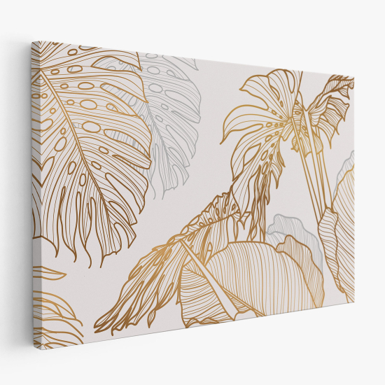 Cuadro en Lienzo - Hojas Tropicales