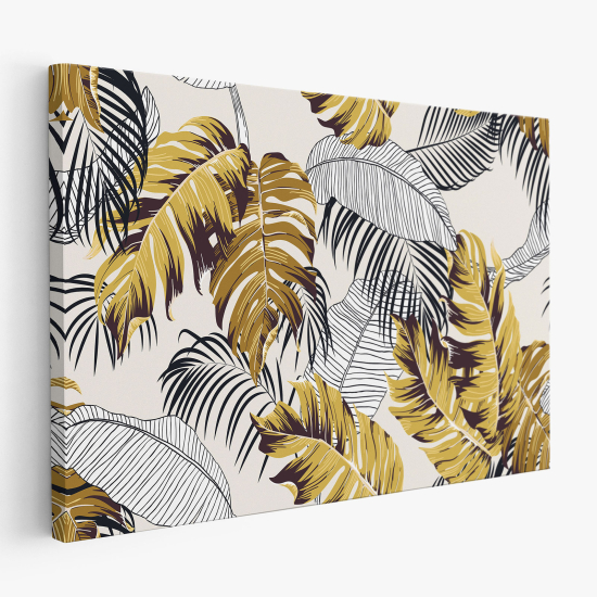 Cuadro en Lienzo - Hojas Tropicales