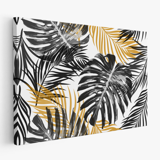 Cuadro en Lienzo - Hojas Tropicales