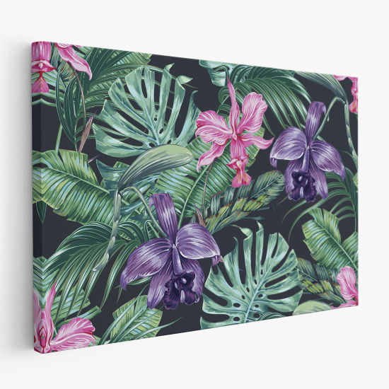 Cuadro en Lienzo - Hojas Tropicales
