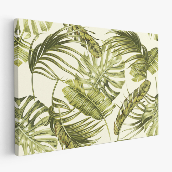 Cuadro en Lienzo - Hojas Tropicales