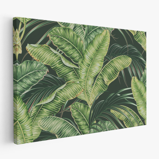 Cuadro en Lienzo - Hojas Tropicales