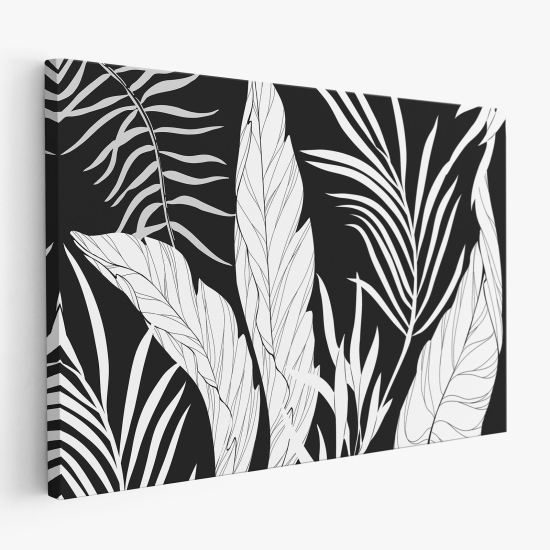 Cuadro en Lienzo - Hojas Tropicales