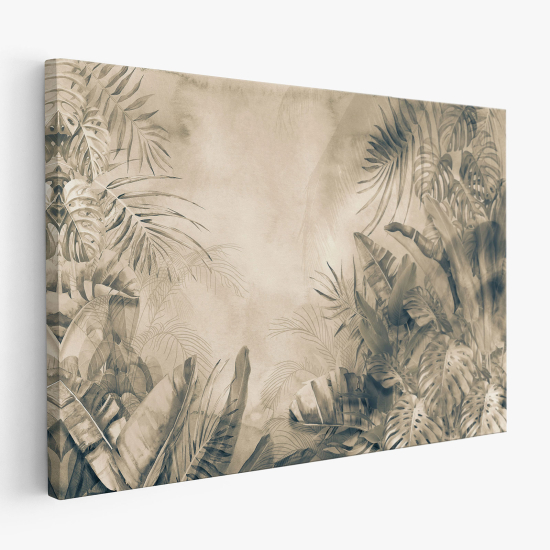 Cuadro en Lienzo - Hojas Tropicales