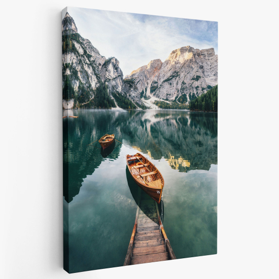 Cuadro en Lienzo - Lago Montañas