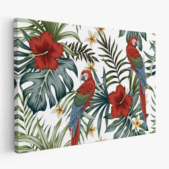 Cuadro en Lienzo - Loros tropicales