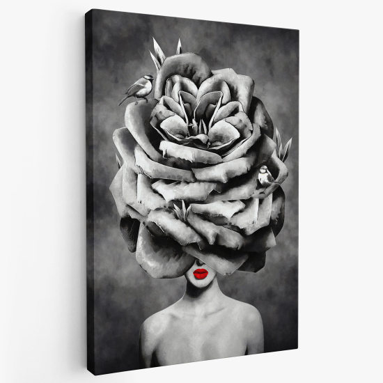 Cuadro en Lienzo - Mujer Flor